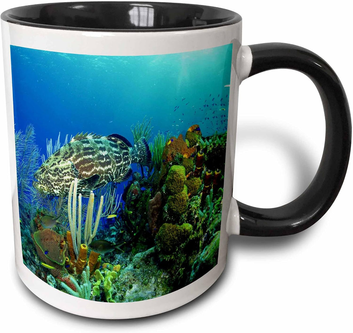 Bass Fish Underwater Ceramic Mug