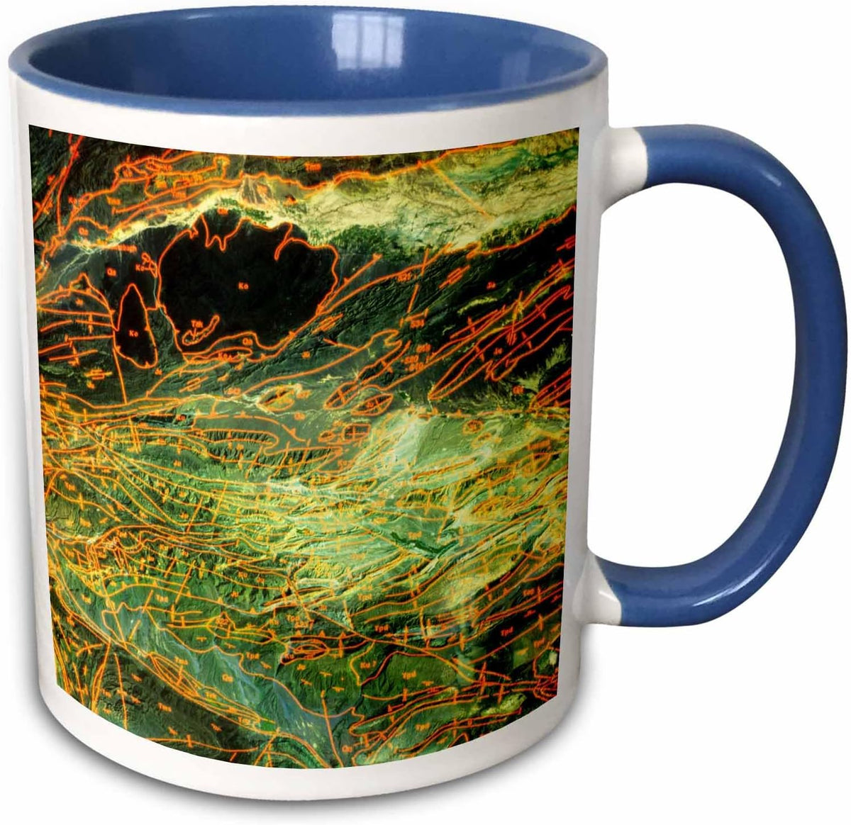 Geological Map, Museum Of Natural Science Ceramic Mug