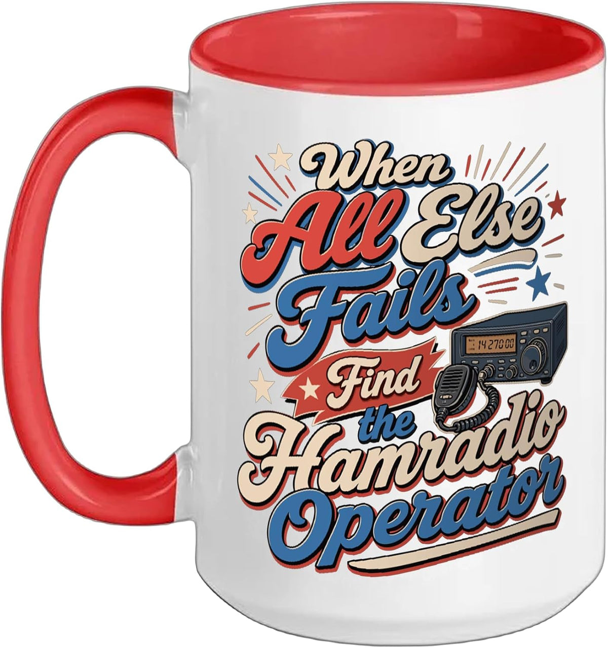 Retro Ham Radio Operator Amateur Radio Ceramic Mug