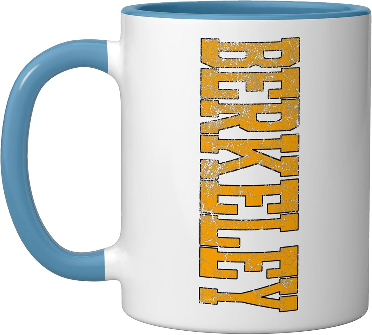 Berkeley Vintage Gold Vertical Text Classic Ceramic Mug