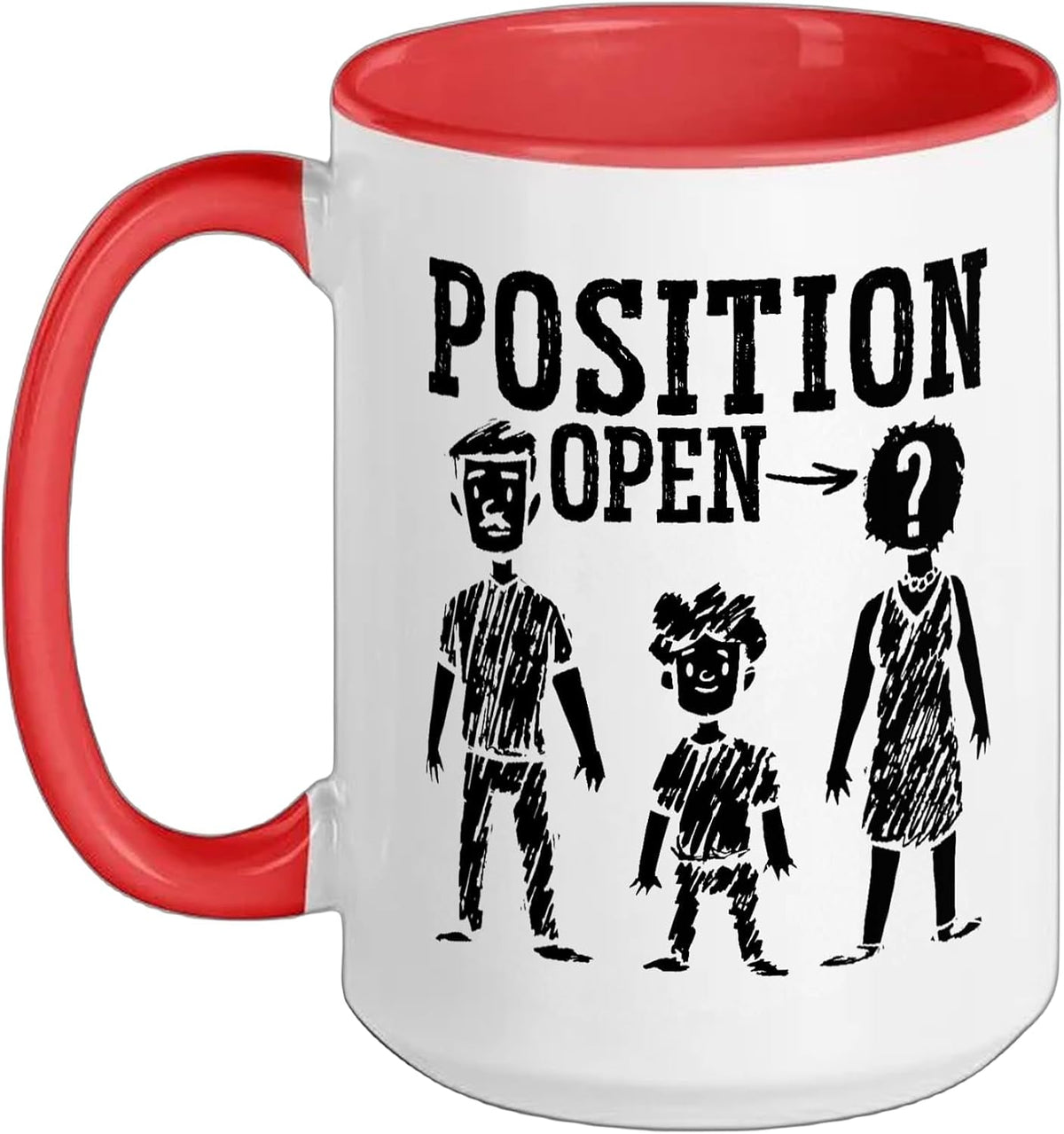 Position Open Single Dad Best Daddy Fatherhood Fathers Day Ceramic Mug