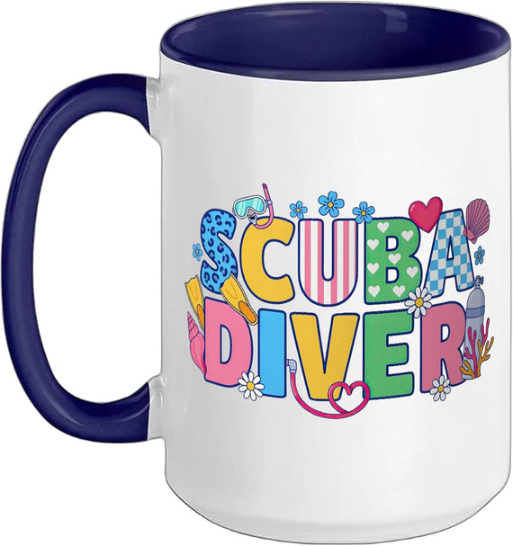 Scuba Diving Scuba Diver Skin Diving Underwater Dive Ceramic Mug