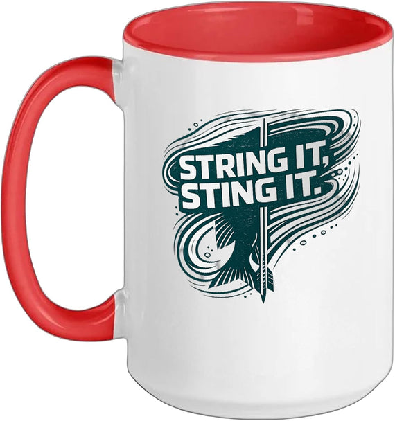 String It Sting It Bowfishing Hunter Funny Ceramic Mug