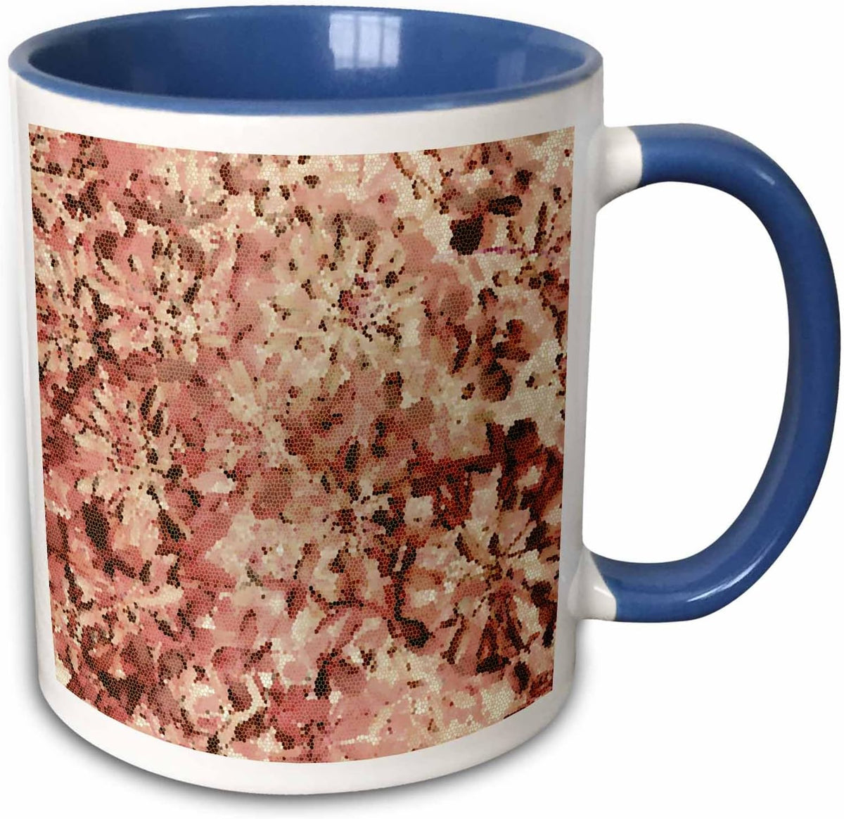 Broccoli Flowers Invert Stained Glass Ceramic Mug