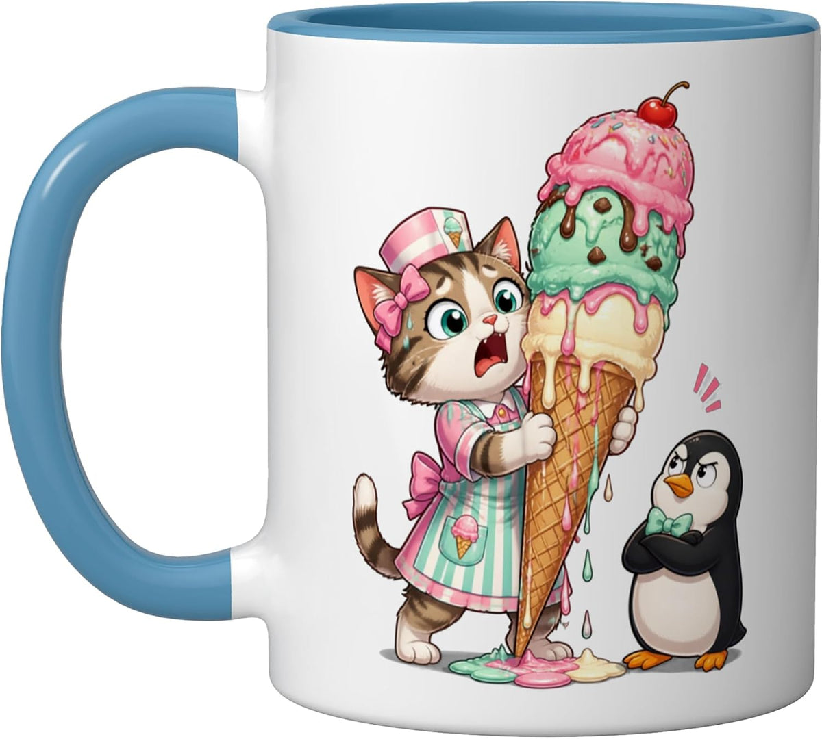 Cat Motif Art Design Gifts Cute Kitten Ceramic Mug