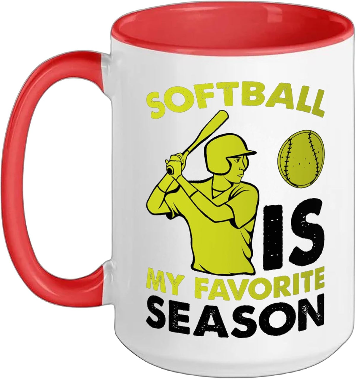Softball Is My Favorite Season Sports Softball Ball Sport Ceramic Mug