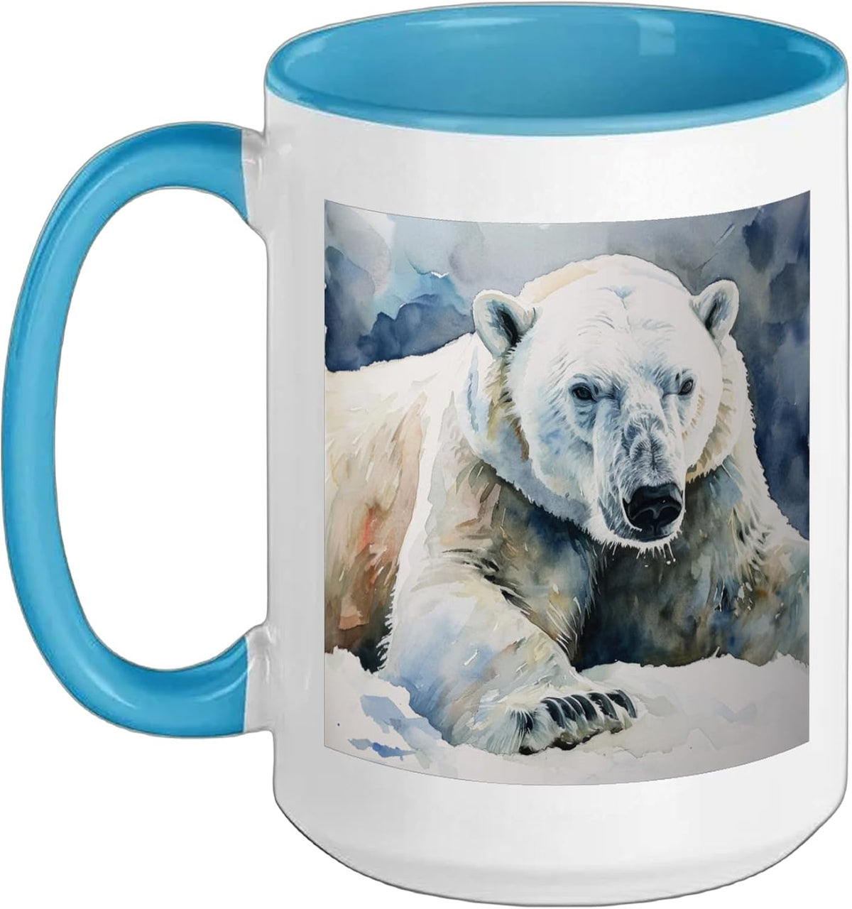 Watercolor Polar Bear Ceramic Mug