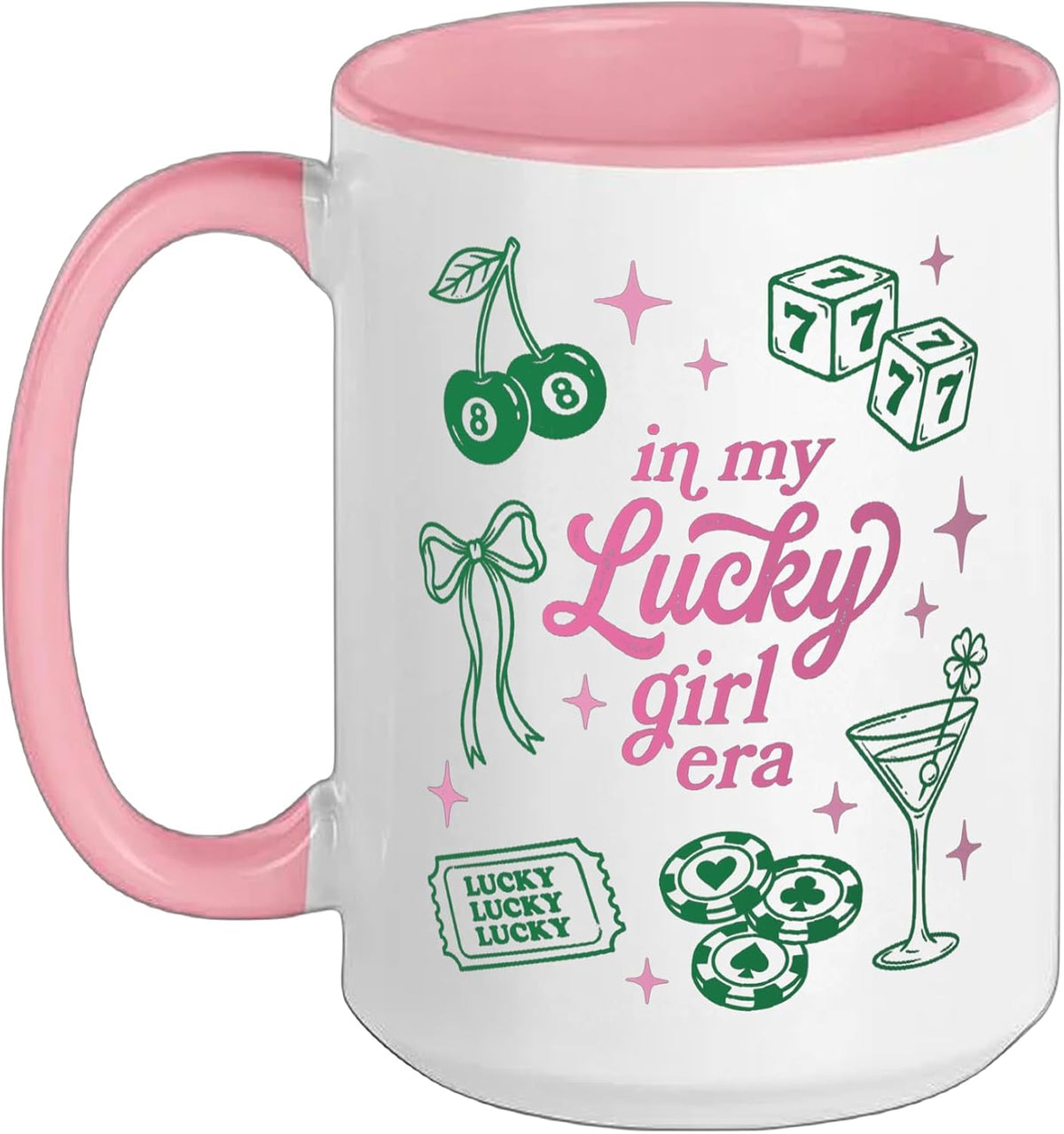In My Lucky Girl Era St. Patrick's Day Charm Ceramic Mug