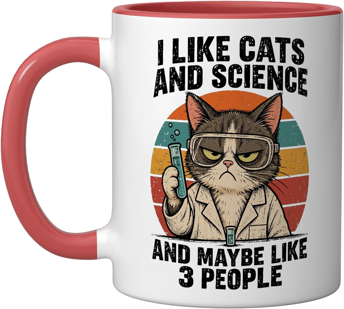 I Like Cats And Science Scientist Ceramic Mug