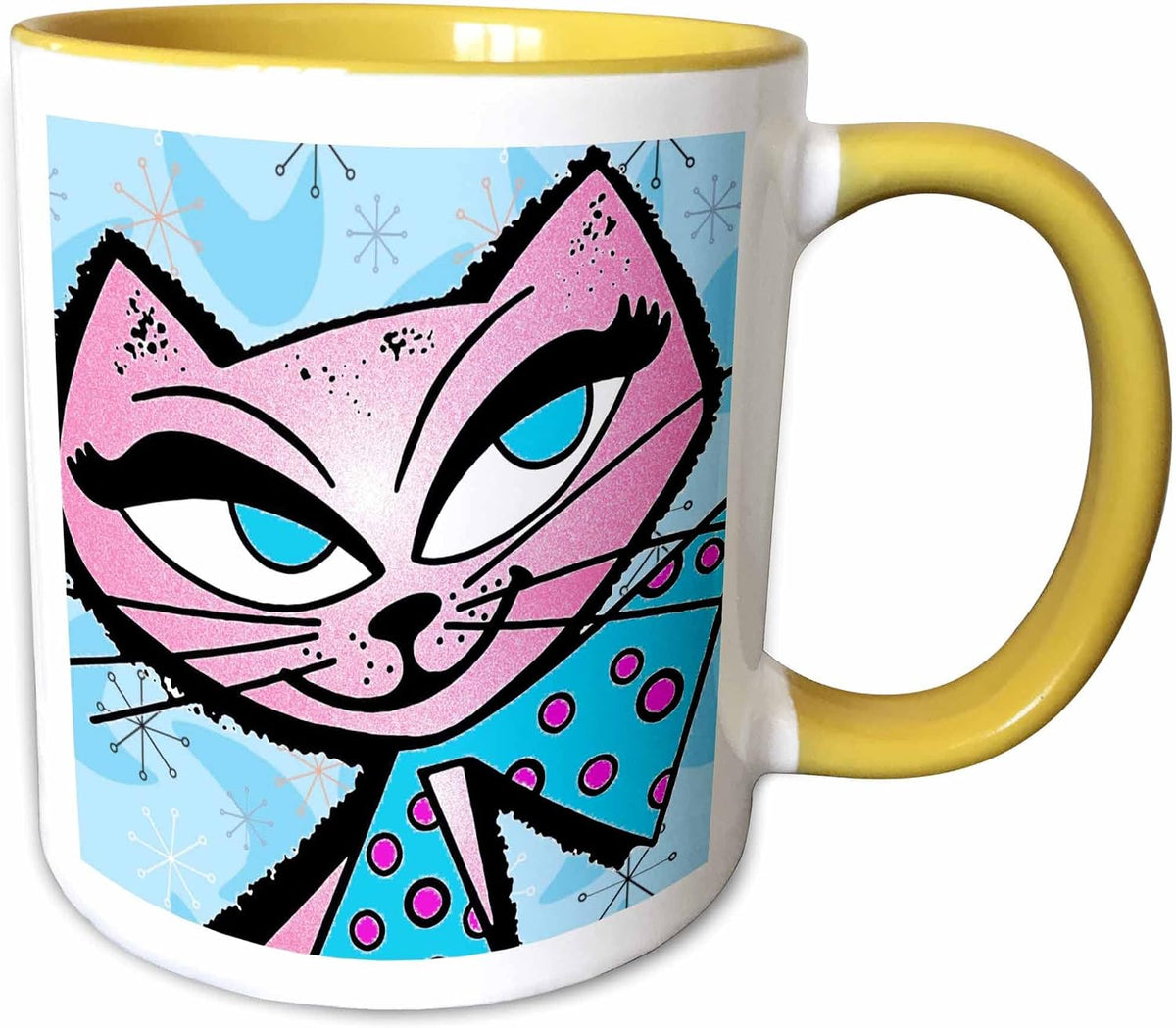 Retro Cat Ceramic Mug