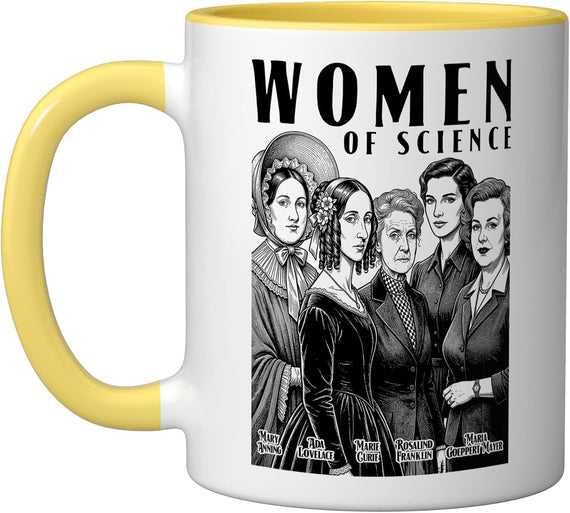 Women Of Science Vintage Female Scientist Physics Ceramic Mug