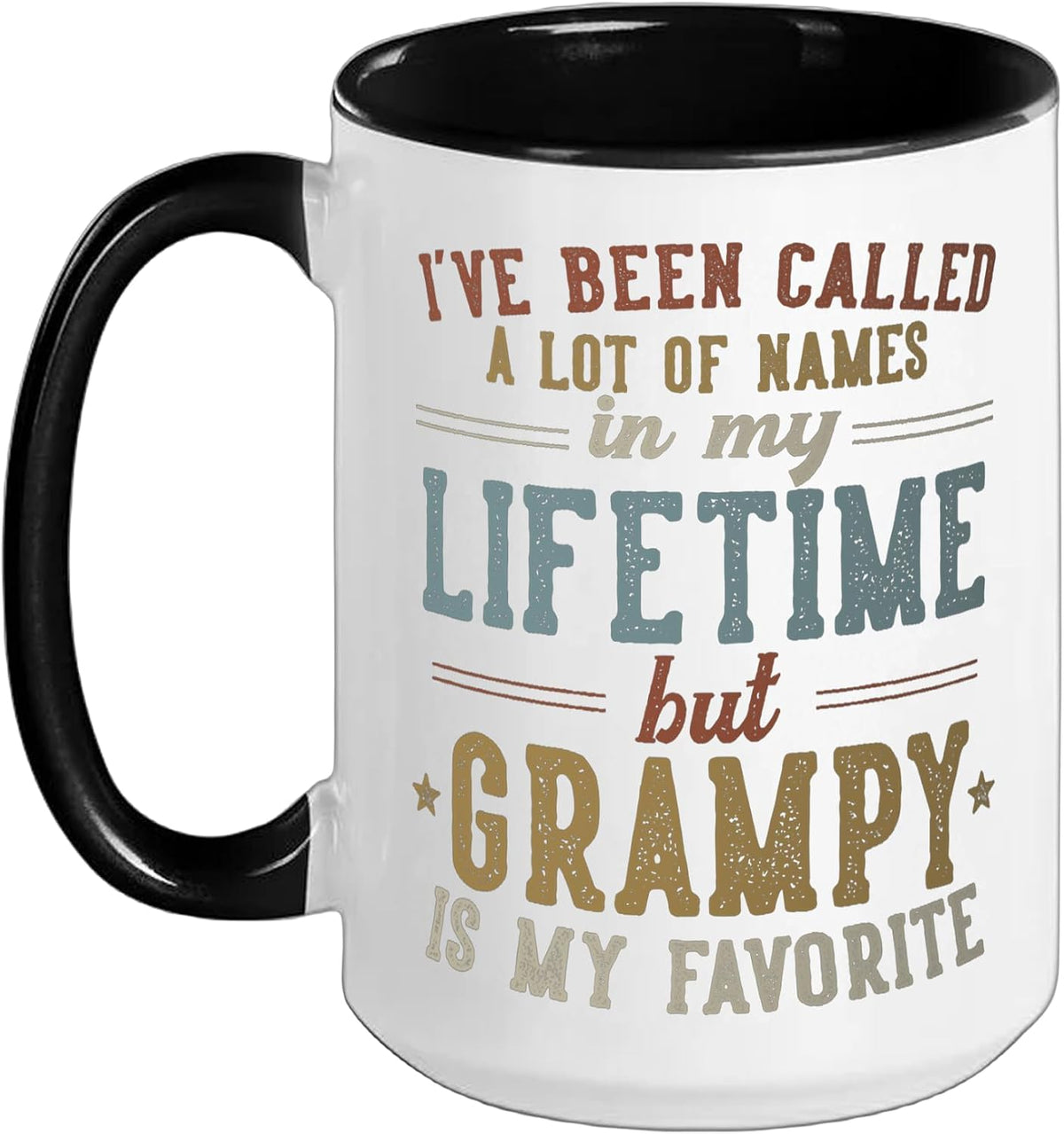 Grampy Is My Favorite Name - Father's Day Grampy Ceramic Mug