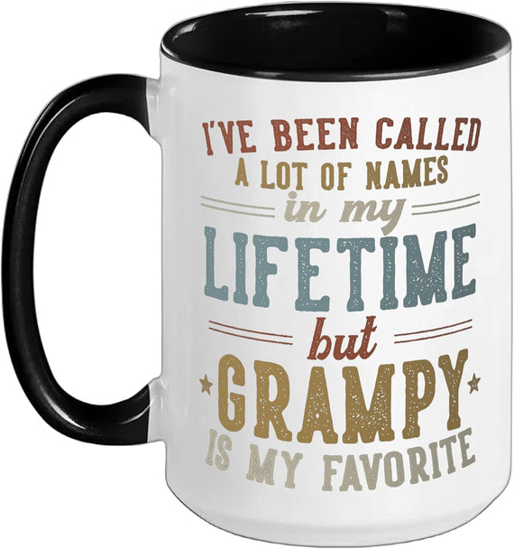 Grampy Is My Favorite Name - Father's Day Grampy Ceramic Mug