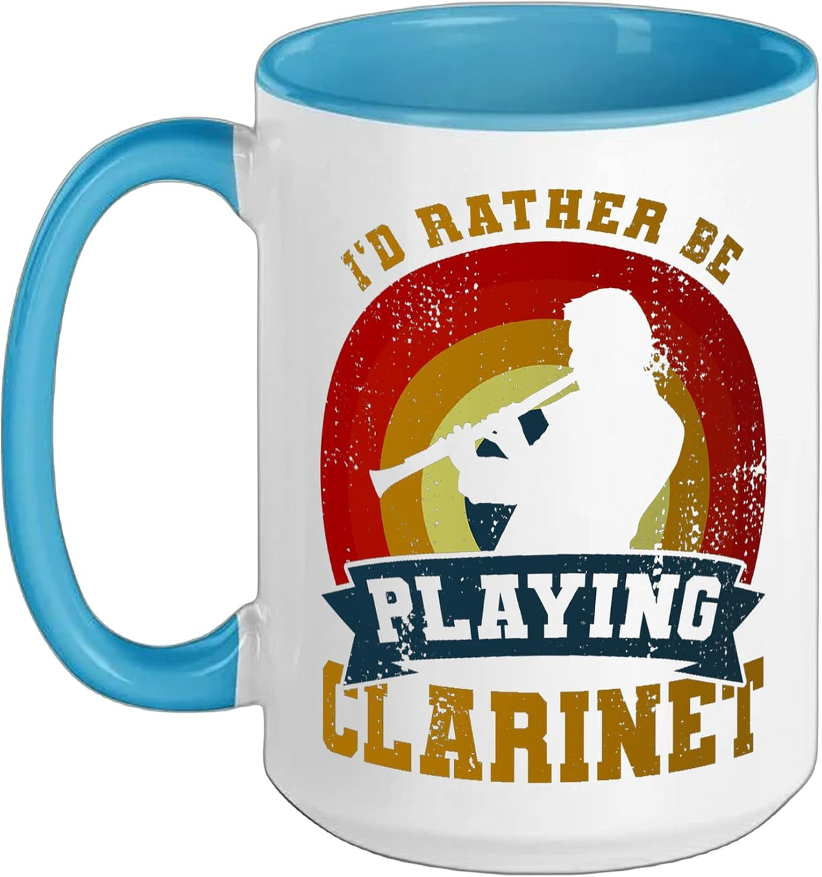 I’D Rather Be Playing Clarinet Teacher Ceramic Mug
