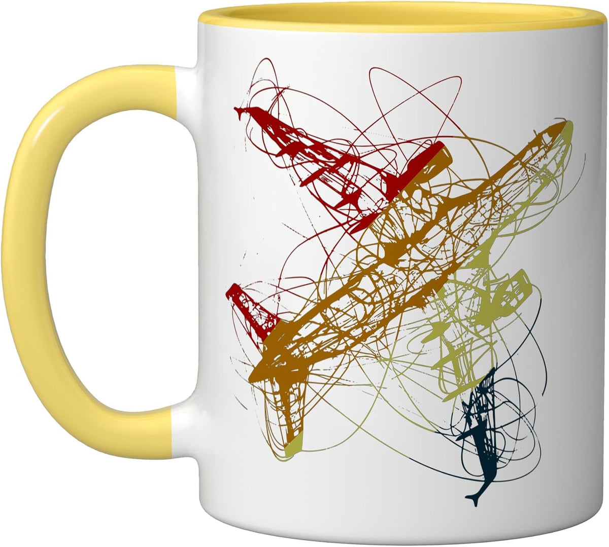Aircraft Sketch Vintage Plane Spotter Ceramic Mug