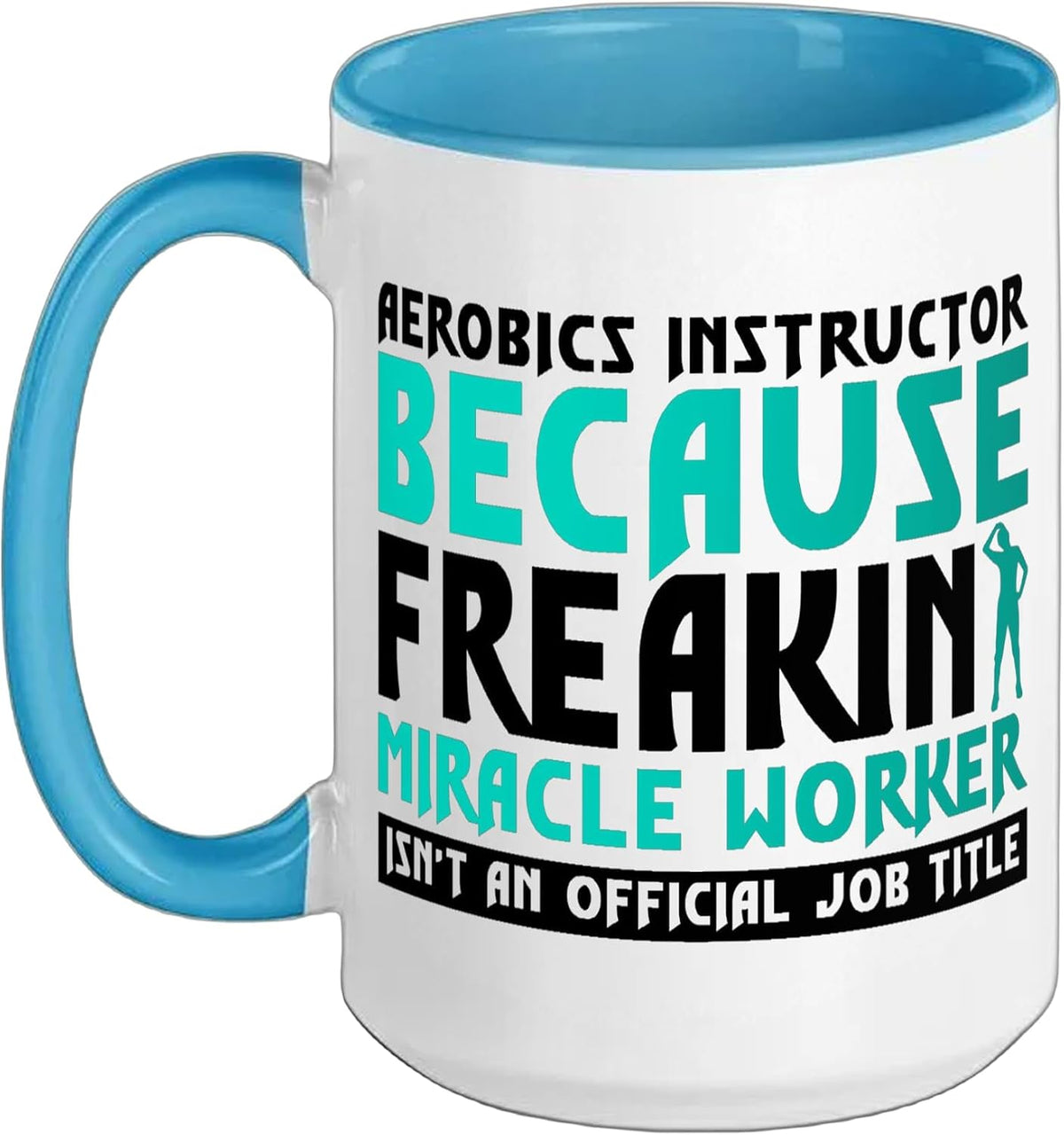 Aerobics Instructor Job Workout Aerobic Gymnastics Ceramic Mug