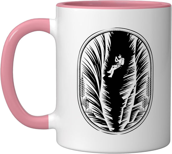 Canyoneering Canyon Topo Map Route Planning Adventure Ceramic Mug
