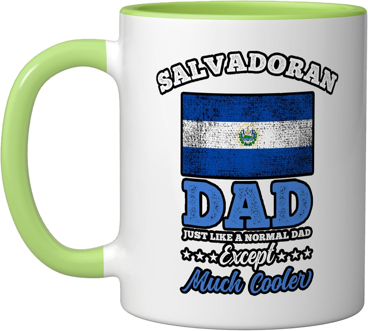 Salvador Flag Fathers Day Salvadoran Dad Christmas Ceramic Mug