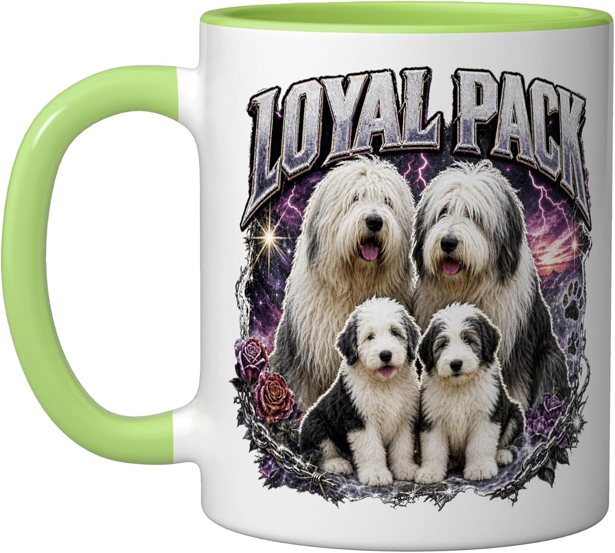 Sweet Faithful Forever Bobtail Old English Sheepdog Dog Ceramic Mug