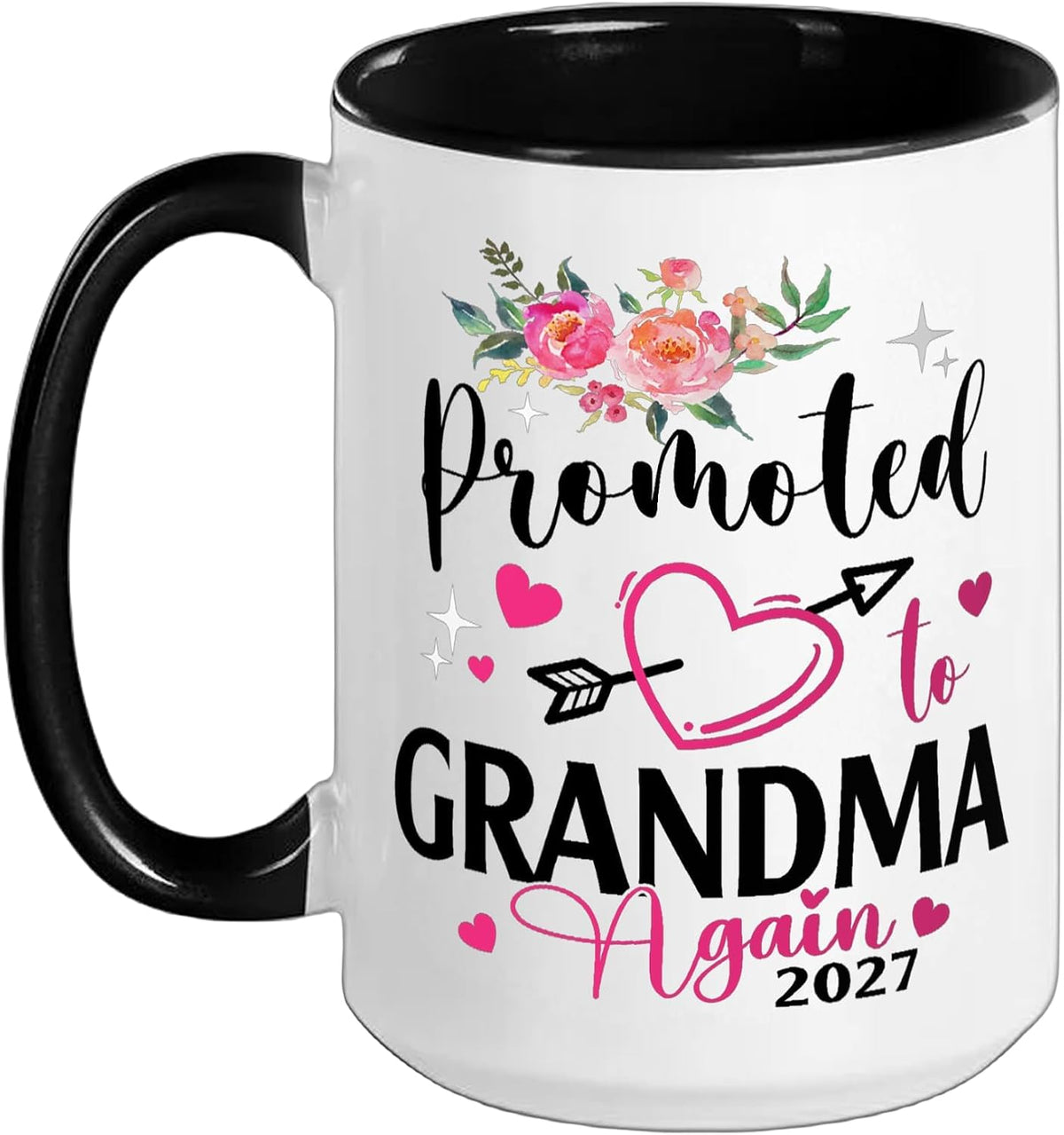 Promoted To Grandma Again Est 2027 Ceramic Mug