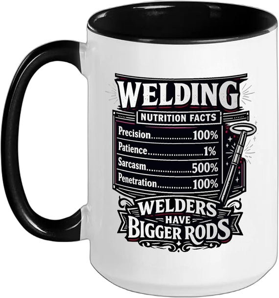 Welders Have Bigger Rods Funny Welding Humor Ceramic Mug