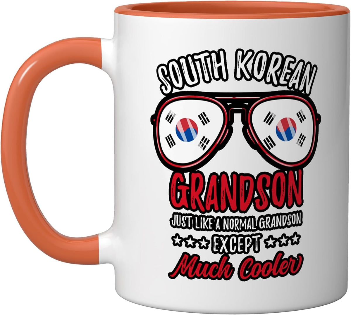 Cool South Korean Grandson Sunglasses South Korean Family Ceramic Mug