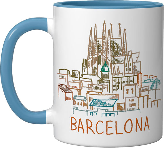 Sagrada Familia Barcelona Souvenir Historic City Gift Ceramic Mug