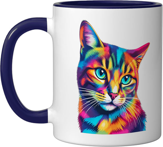 Cat Motif Art Design Gifts Cute Kitten Ceramic Mug
