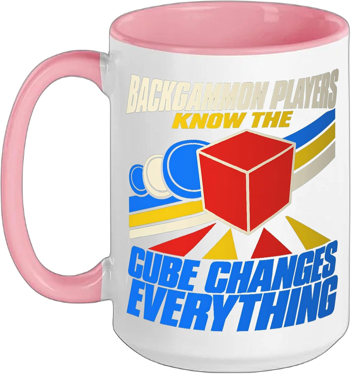 Backgammon Player Backgammon Gift Doubling Cube Christmas Ceramic Mug