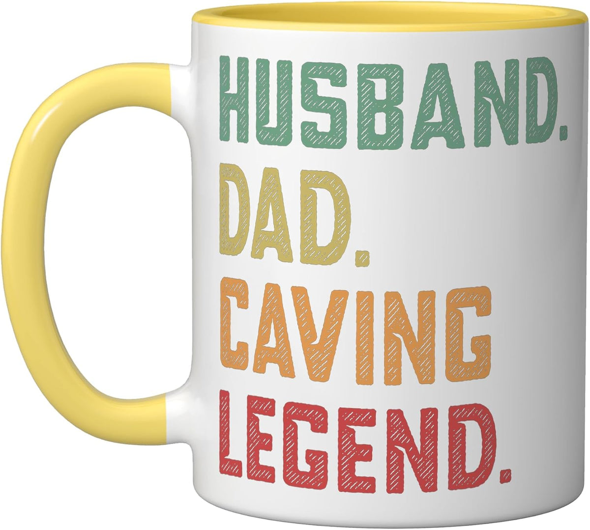 Husband Dad Caving Legend Ceramic Mug