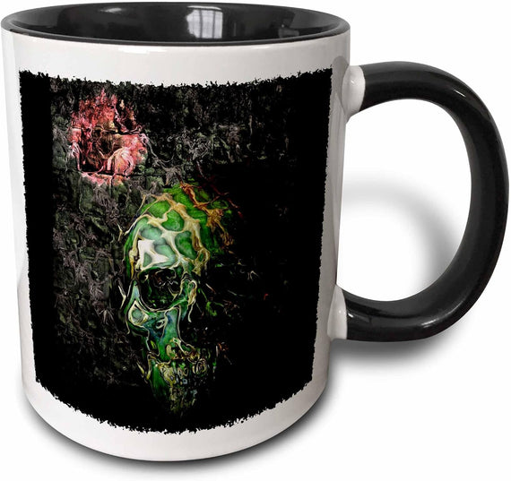 Fear Of Dark Skull Gothic Gothica Rock Music Halloween Ceramic Mug