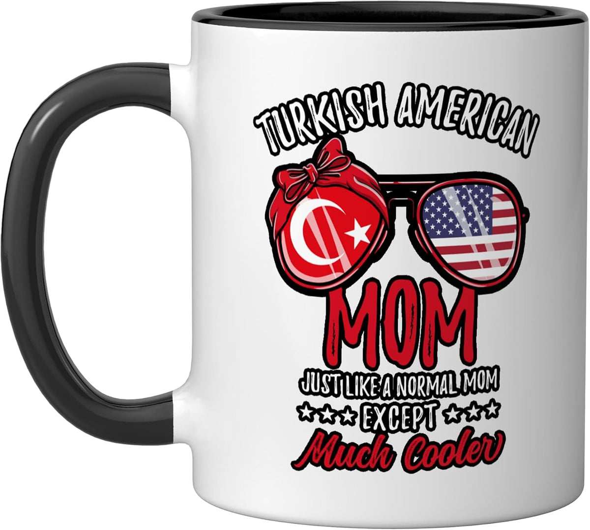 Cool Turkish American Mom Turkish Family Christmas Ceramic Mug