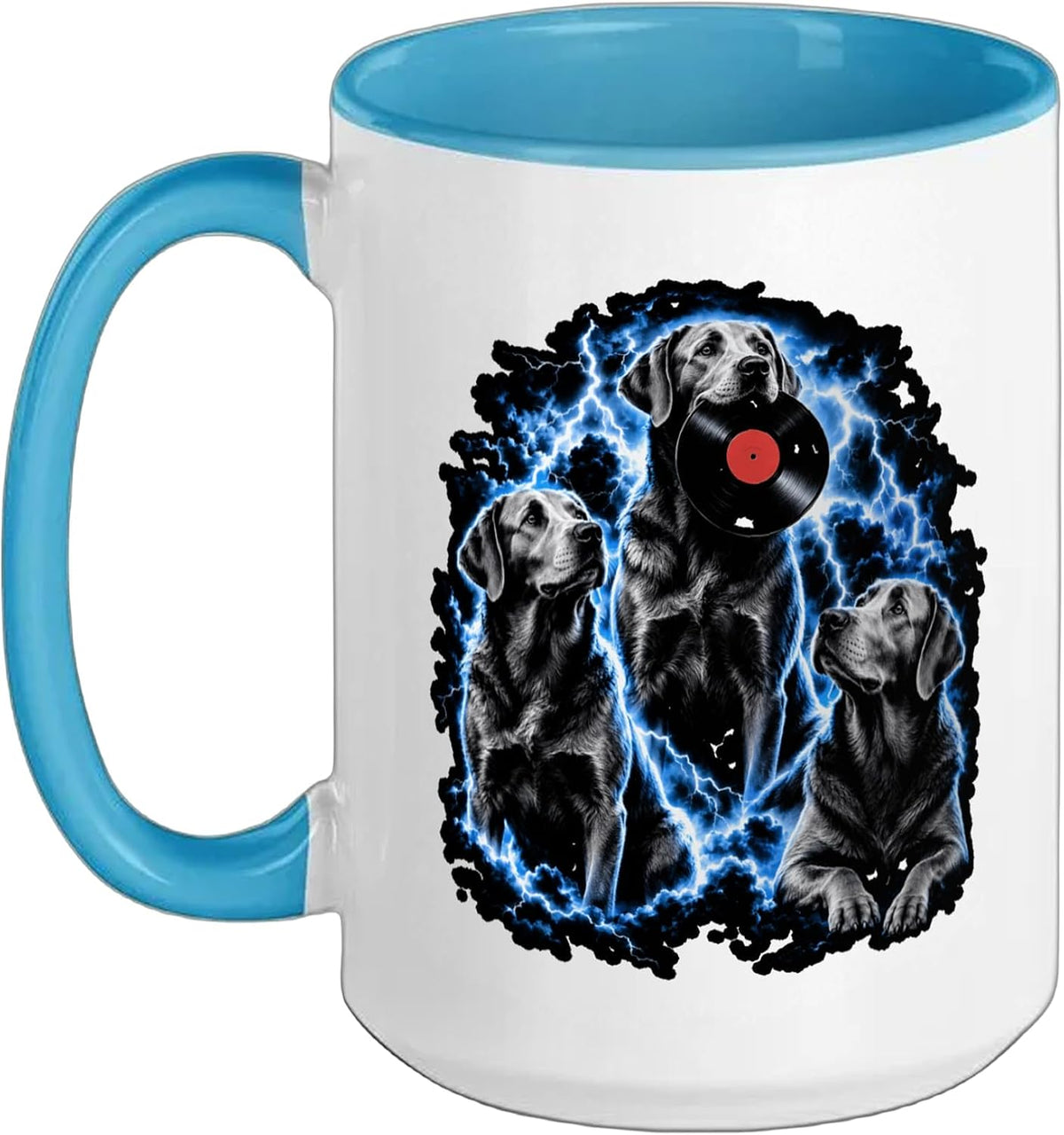 Labrador Vinyl Record Dog Music Lover Ceramic Mug