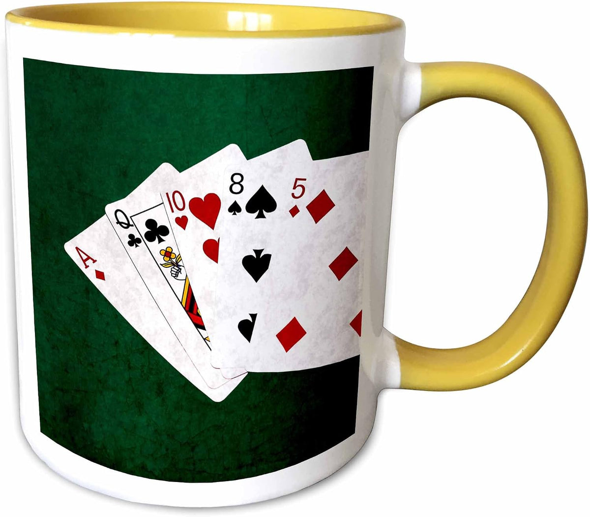 Poker Hands High Card, Ace To Five Ceramic Mug
