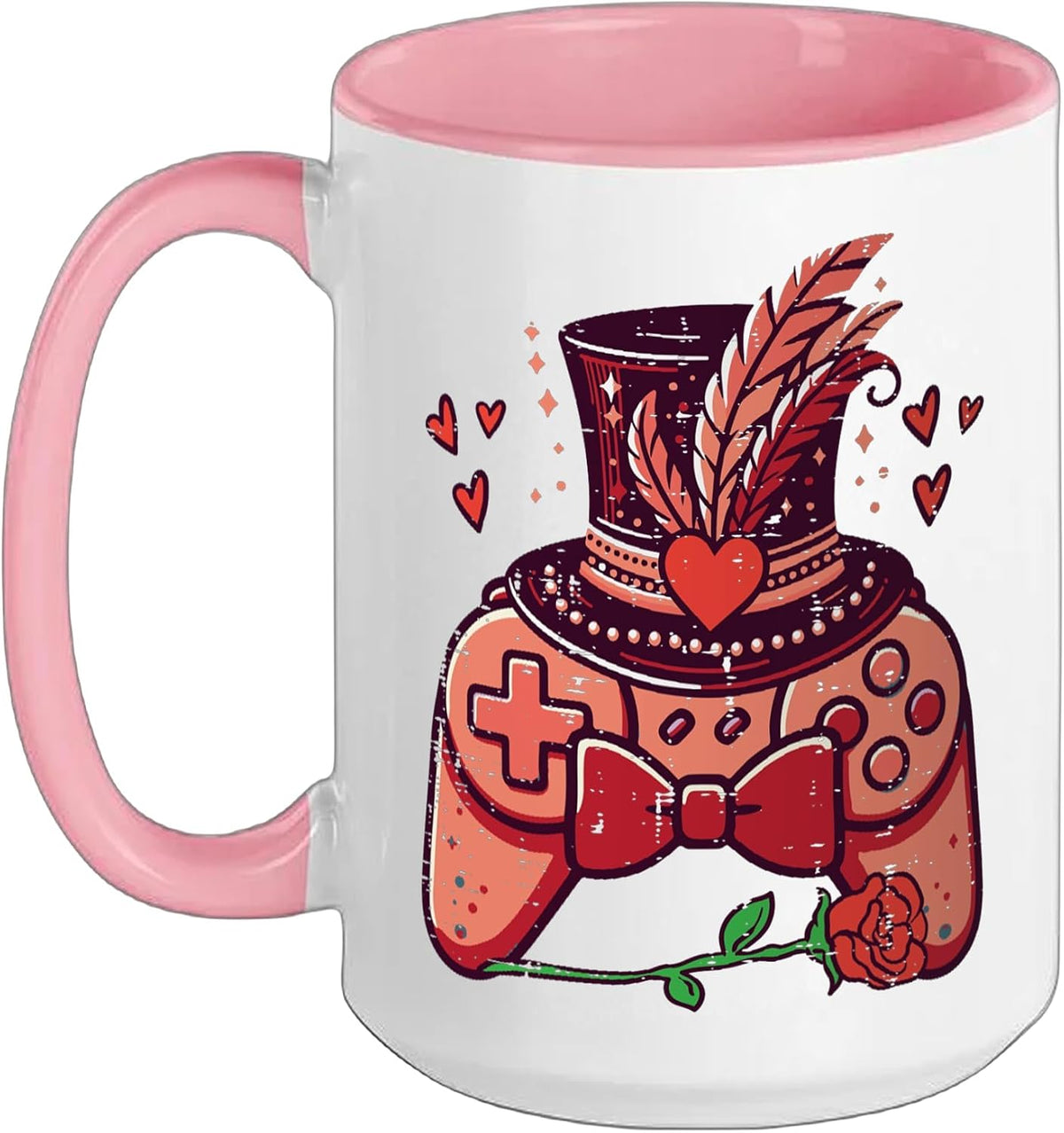 Valentines Day Gamer Controller Gaming Men Boys Kids Teens Ceramic Mug