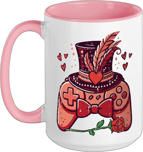 Valentines Day Gamer Controller Gaming Men Boys Kids Teens Ceramic Mug