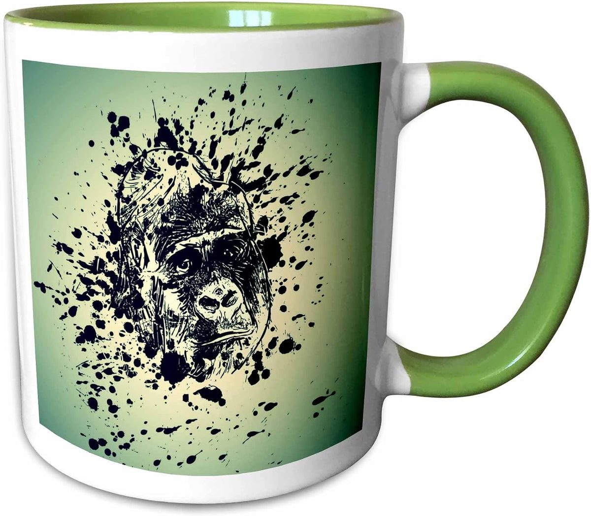 Splashing Monkey Ceramic Mug