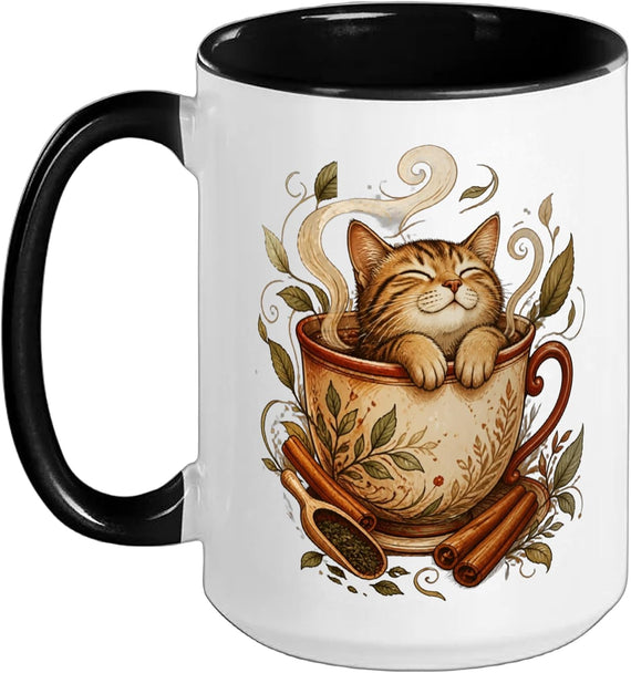 Cat Motif Art Design Gifts Cute Kitten Ceramic Mug