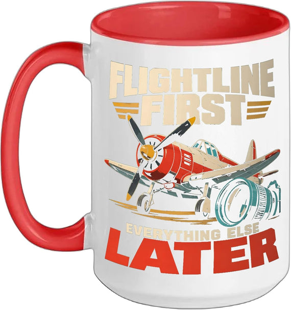 Warbird Aviation Enthusiast Airshow Flightline Gift Ceramic Mug