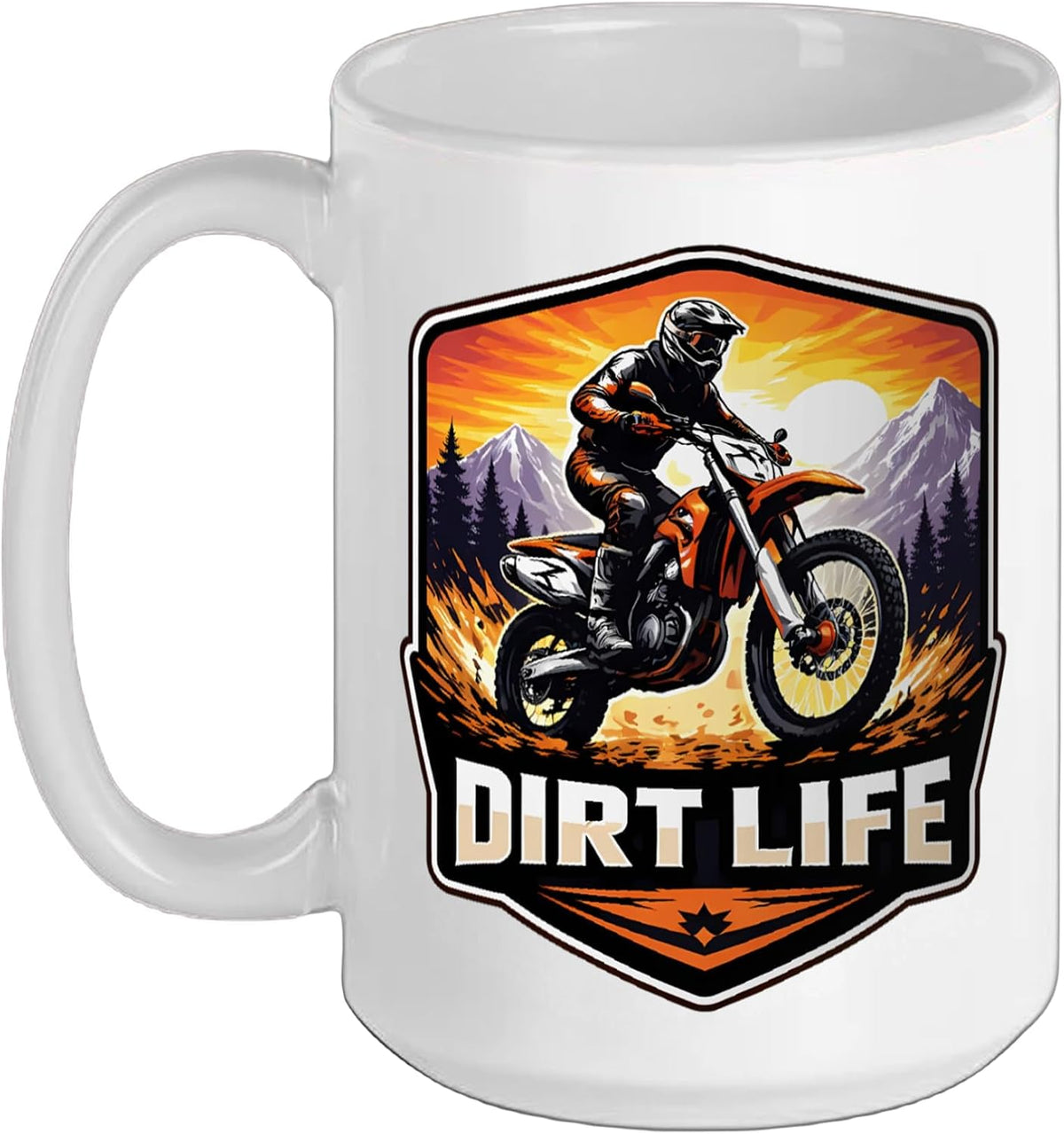 Dirt Life Motocross Motorbike Rider Dirtbike Motorcycle Mx Ceramic Mug