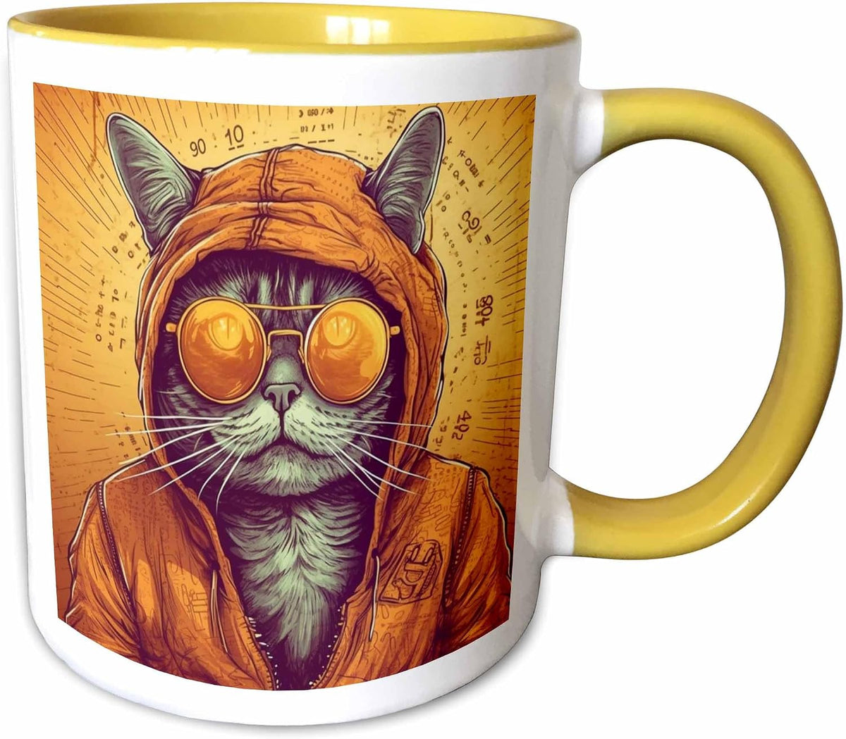 Cool Looking Cat In Sunglasses Ceramic Mug