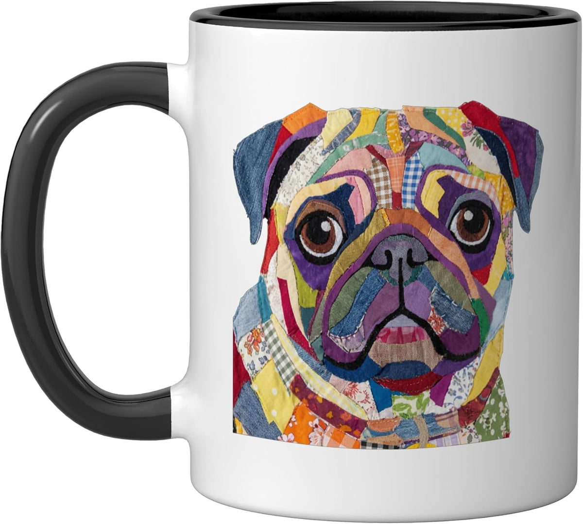 Colorful Pug Dog Design Ceramic Mug