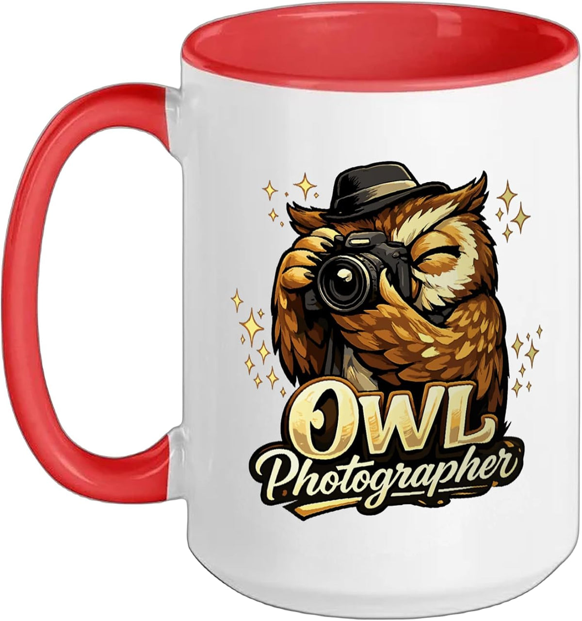 Owl Photographer Camera Photography Bird Lover Art Ceramic Mug