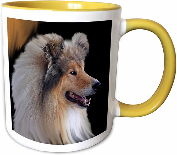 Rough Collie Portrait Dogs Ceramic Mug