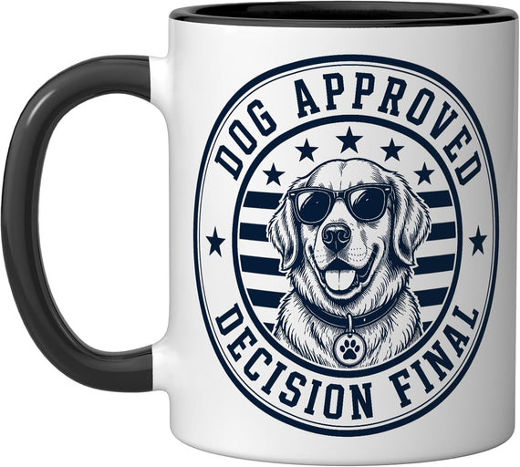 Dog Approved Funny Golden Retriever Ceramic Mug