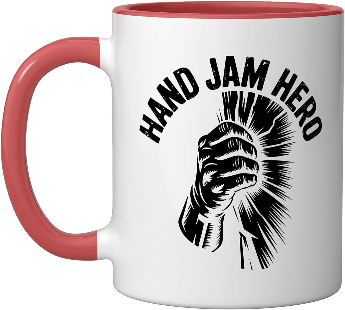 Rock Climbing Crack Hand Jam Hero Vintage Trad Ceramic Mug