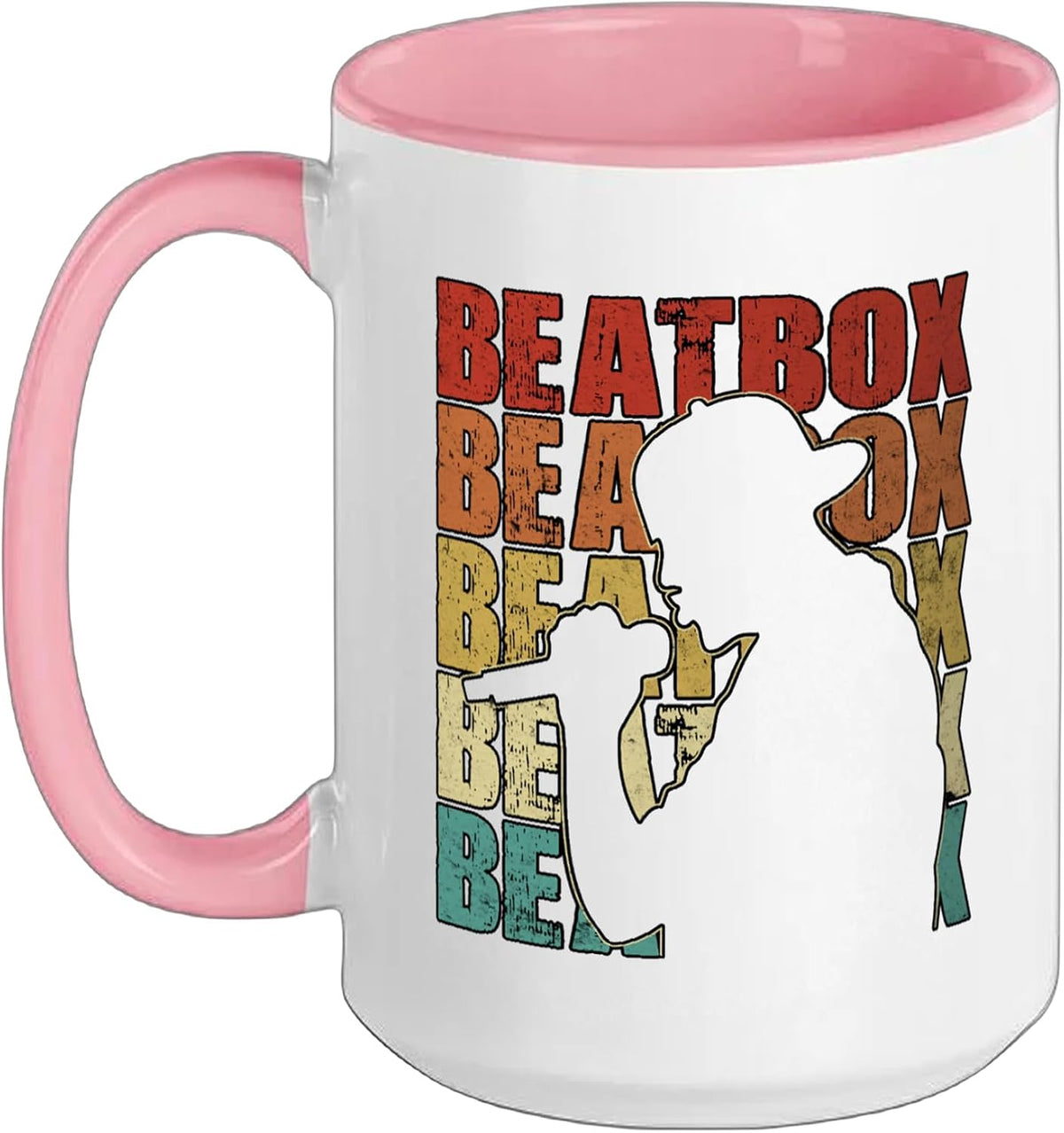 Beatboxing Retro Vintage Rhythm Dj Funny Vocal Percussion Ceramic Mug