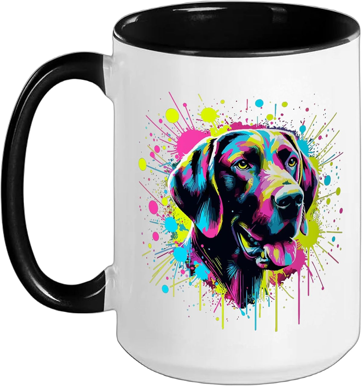 Splash Art Pointer Dog Ceramic Mug