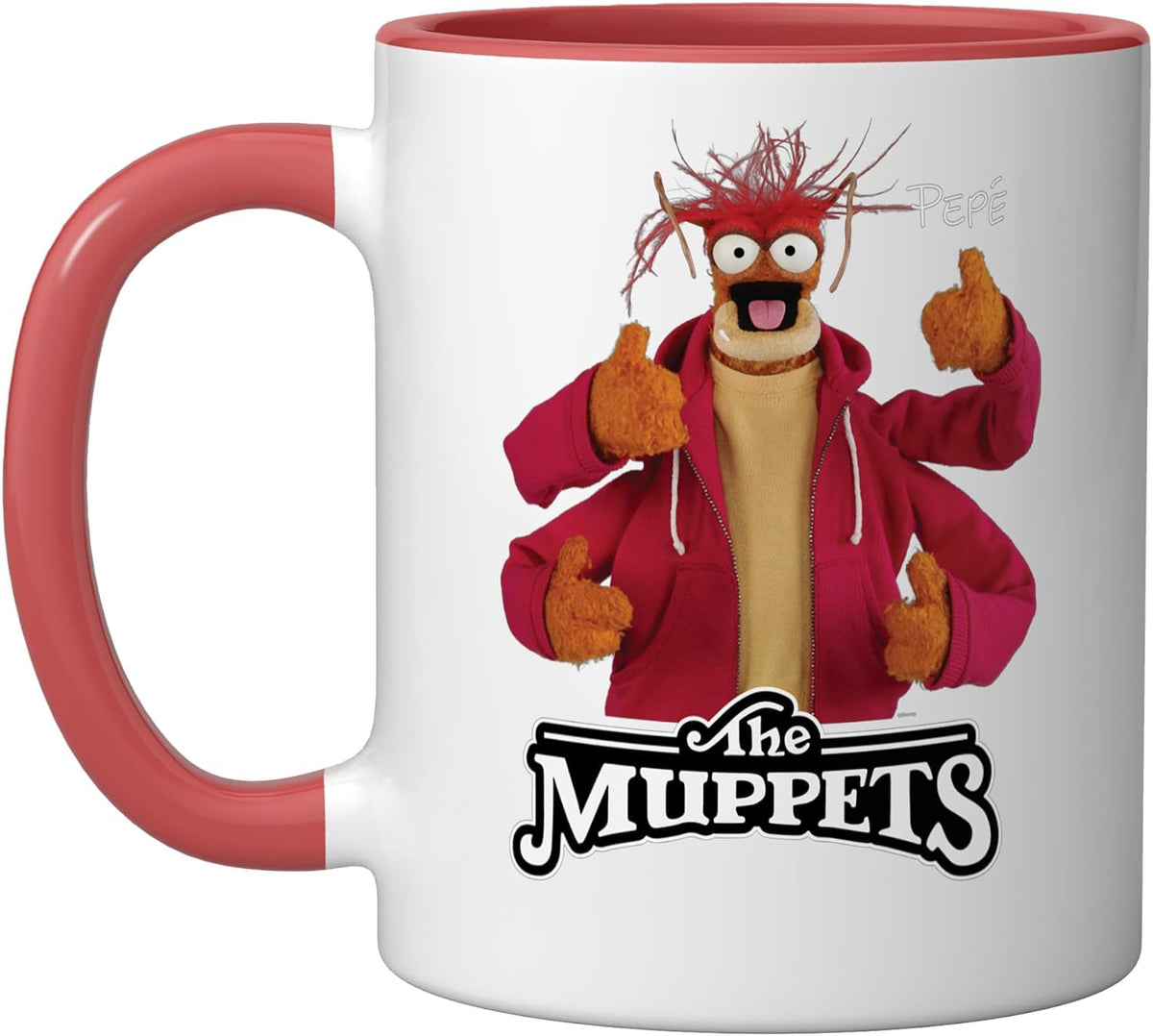 Disney The Muppets Pepé The King Prawn Four Thumbs Up Okay Ceramic Mug