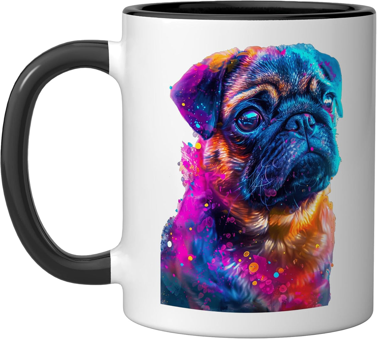 Pug Colorful Ceramic Mug